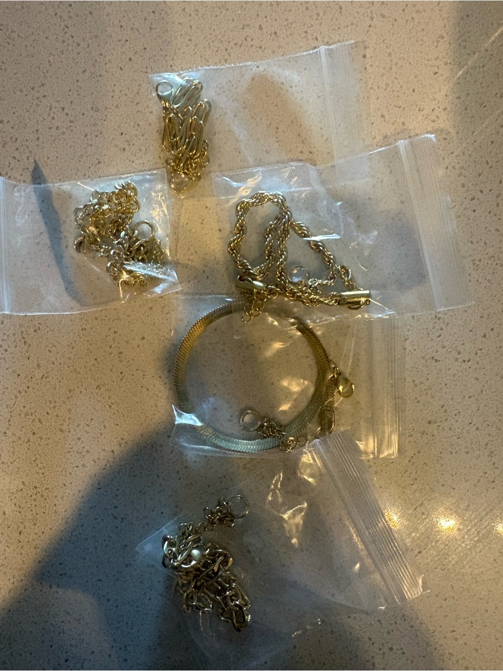 Gold-Tone Women’s Bracelet Set — Polished Gold Layering Pieces